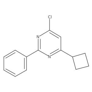 4-Chloro-6-cyclobutyl-2-phenylpyrimidine结构式