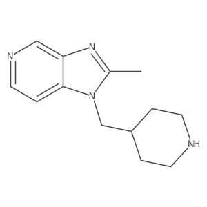 2-methyl-1-(piperidin-4-ylmethyl)-1H-imidazo[4,5-c]pyridine结构式
