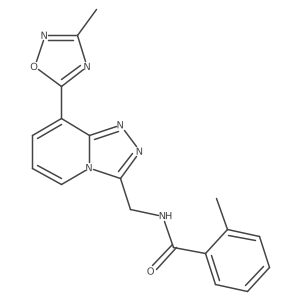 2-Methyl-N-{[8-(3-methyl-1,2,4-oxadiazol-5-YL)-[1,2,4]triazolo[4,3-A]pyridin-3-YL]methyl}benzamide Structure