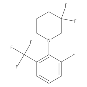 3,3-Difluoro-1-(2-fluoro-6-(trifluoromethyl)-phenyl)piperidine Structure