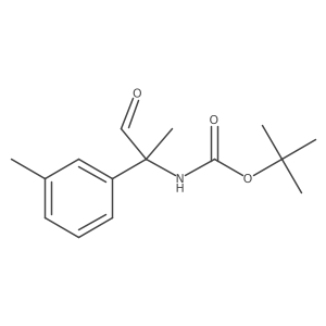 tert-butyl N-[2-(3-methylphenyl)-1-oxopropan-2-yl]carbamate结构式