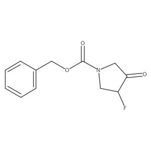 Benzyl 3-fluoro-4-oxopyrrolidine-1-carboxylate结构式