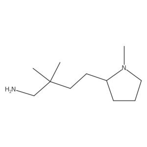 2,2-Dimethyl-4-(1-methylpyrrolidin-2-yl)butan-1-amine Structure