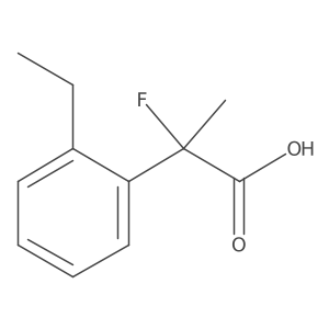 2-(2-Ethylphenyl)-2-fluoropropanoic acid Structure