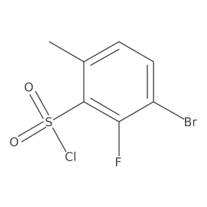 3-Bromo-2-fluoro-6-methylbenzene-1-sulfonyl chloride Structure