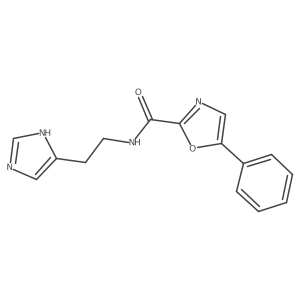 N-(2-(1H-imidazol-4-yl)ethyl)-5-phenyloxazole-2-carboxamide结构式