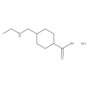 4-[(Ethylamino)methyl]cyclohexane-1-carboxylic acid hydrochloride Structure