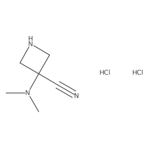 3-(Dimethylamino)azetidine-3-carbonitrile dihydrochloride Structure