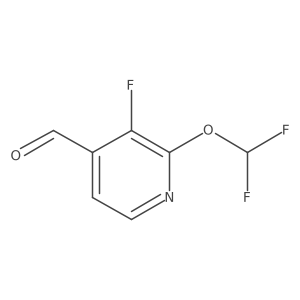 2-Difluoromethoxy-3-fluoro-4-formylpyridine结构式