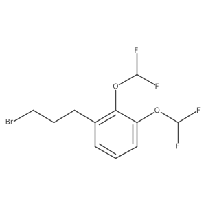 2,3-Bis(difluoromethoxy)(3-bromopropyl)benzene结构式