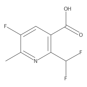 2-(Difluoromethyl)-5-fluoro-6-methylpyridine-3-carboxylic acid结构式