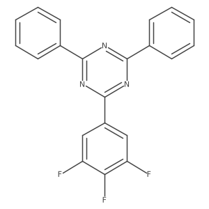 2,4-Diphenyl-6-(3,4,5-trifluorophenyl)-1,3,5-triazine Structure