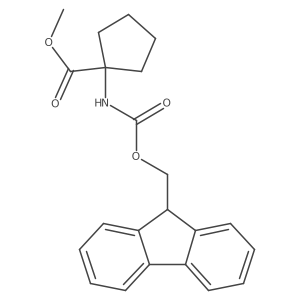 Methyl 1-{[(9H-fluoren-9-ylmethoxy)carbonyl]amino}cyclopentane-1-carboxylate Structure