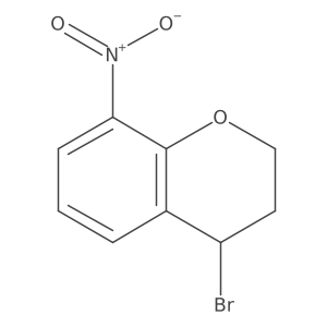 2H-1-Benzopyran, 4-bromo-3,4-dihydro-8-nitro- Structure