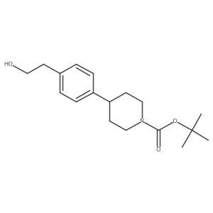 tert-Butyl 4-(4-(2-hydroxyethyl)phenyl)piperidine-1-carboxylate Structure