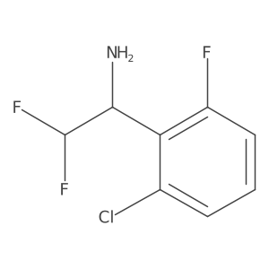 1-(2-Chloro-6-fluorophenyl)-2,2-difluoroethan-1-amine Structure