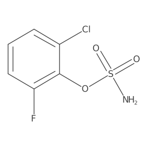 2-Chloro-6-fluorophenyl sulfamate结构式