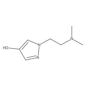 1-(2-(Dimethylamino)ethyl)-1H-pyrazol-4-OL结构式