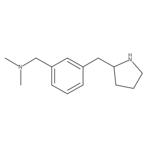 Dimethyl({3-[(pyrrolidin-2-yl)methyl]phenyl}methyl)amine Structure