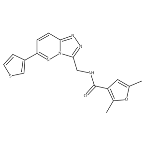 2,5-dimethyl-N-((6-(thiophen-3-yl)-[1,2,4]triazolo[4,3-b]pyridazin-3-yl)methyl)furan-3-carboxamide Structure