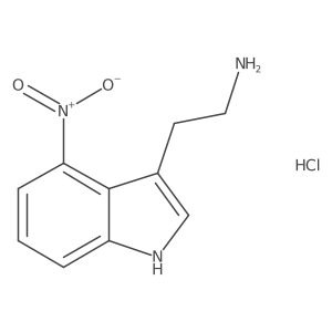 2-(4-Nitro-1H-indol-3-yl)ethan-1-amine hydrochloride Structure