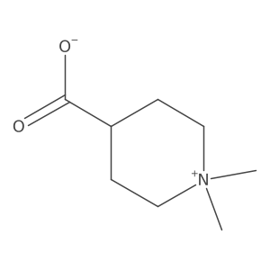 Piperidinium, 4-carboxy-1,1-dimethyl-, inner salt Structure