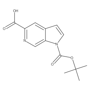 1-(tert-Butoxycarbonyl)-1H-pyrrolo[2,3-c]pyridine-5-carboxylic acid结构式