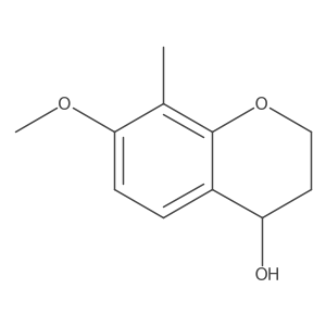 3,4-Dihydro-7-methoxy-8-methyl-2H-1-benzopyran-4-ol Structure