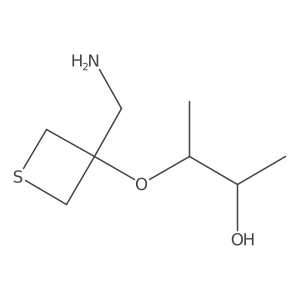 3-{[3-(Aminomethyl)thietan-3-yl]oxy}butan-2-ol Structure