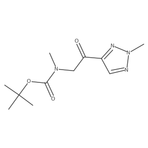 tert-butyl N-methyl-N-[2-(2-methyl-2H-1,2,3-triazol-4-yl)-2-oxoethyl]carbamate Structure