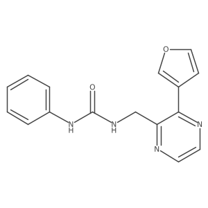 1-((3-(Furan-3-yl)pyrazin-2-yl)methyl)-3-phenylurea Structure