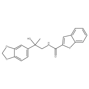 N-(2-(benzo[d][1,3]dioxol-5-yl)-2-hydroxypropyl)benzo[b]thiophene-2-carboxamide Structure