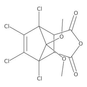 4,7-Methanoisobenzofuran-1,3-dione, 4,5,6,7-tetrachloro-3a,4,7,7a-tetrahydro-8,8-dimethoxy-, (3aR,4R,7S,7aS)-rel-结构式
