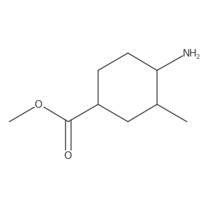 Methyl 4-amino-3-methylcyclohexane-1-carboxylate结构式