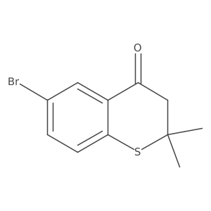6-Bromo-2,2-dimethylthiochroman-4-one结构式