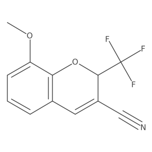 8-Methoxy-2-(trifluoromethyl)-2H-chromene-3-carbonitrile Structure