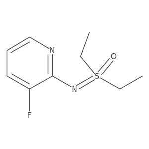 Diethyl[(3-fluoropyridin-2-yl)imino]-lambda6-sulfanone Structure