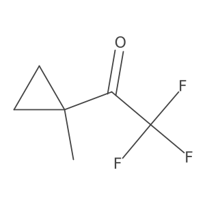 2,2,2-Trifluoro-1-(1-methylcyclopropyl)ethanone结构式