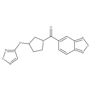 5-[3-(1,2,5-Thiadiazol-3-yloxy)pyrrolidine-1-carbonyl]-2,1,3-benzothiadiazole结构式