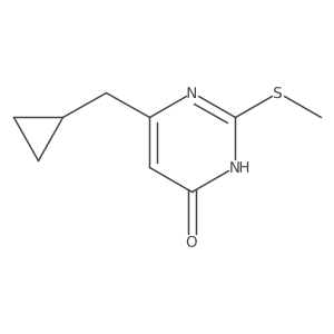 6-(cyclopropylmethyl)-2-(methylthio)pyrimidin-4(3H)-one Structure