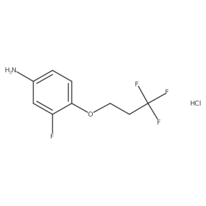 3-Fluoro-4-(3,3,3-trifluoropropoxy)aniline hydrochloride Structure