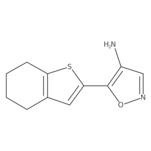 5-(4,5,6,7-Tetrahydro-1-benzothiophen-2-yl)-1,2-oxazol-4-amine结构式