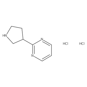 2-(Pyrrolidin-3-yl)pyrimidine dihydrochloride Structure