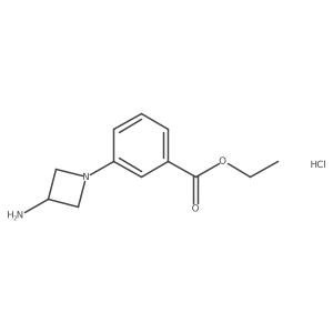 Ethyl 3-(3-aminoazetidin-1-YL)benzoate hcl结构式