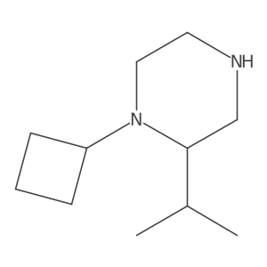 (2R)-1-cyclobutyl-2-(propan-2-yl)piperazine Structure