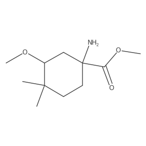 Methyl 1-amino-3-methoxy-4,4-dimethylcyclohexane-1-carboxylate Structure