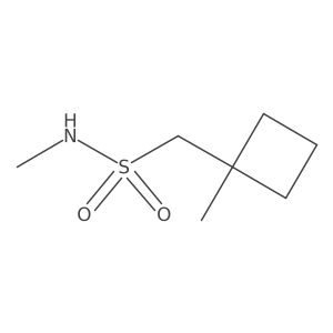 N-methyl-1-(1-methylcyclobutyl)methanesulfonamide结构式