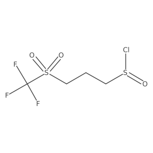 3-Trifluoromethanesulfonylpropane-1-sulfinyl chloride Structure