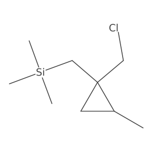 {[1-(Chloromethyl)-2-methylcyclopropyl]methyl}trimethylsilane Structure