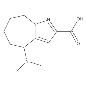 4-(dimethylamino)-4H,5H,6H,7H,8H-pyrazolo[1,5-a]azepine-2-carboxylic acid Structure
